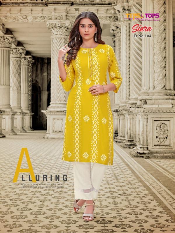 Tips & Tops Siara Party Wear Kurti With Pant Collection